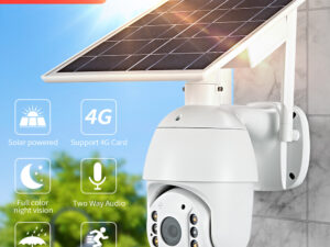 Loosafe Unique Innovative PTZ Wireless Outdoor Solar Powered Wifi Security Battery IP Camera 4G SIM card